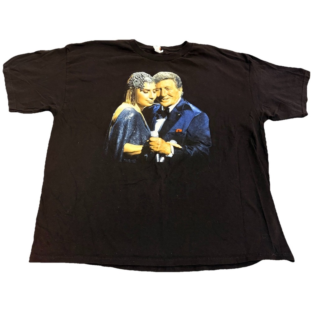 Tony Bennett & Lady Gaga Cheek To Cheek Live Tour Men's 2XL T-Shirt Official